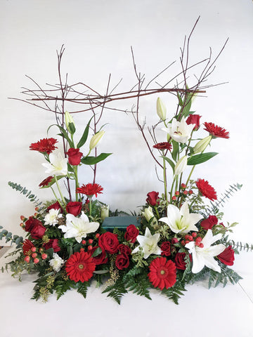 Natural Urn Tribute - Red & White