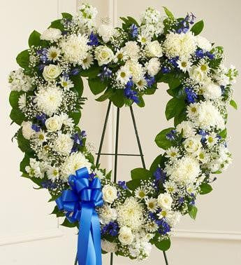 Always Remember Heart Tribute - Blue & White