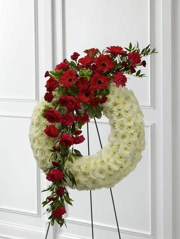 The FTD Graceful Tribute Wreath (S44-4542)